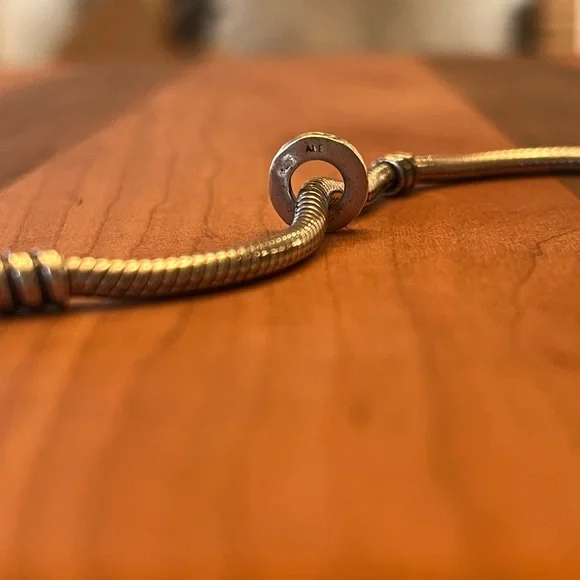 PANDORA Retired Rough Spacer Charm - Picture 2 of 2